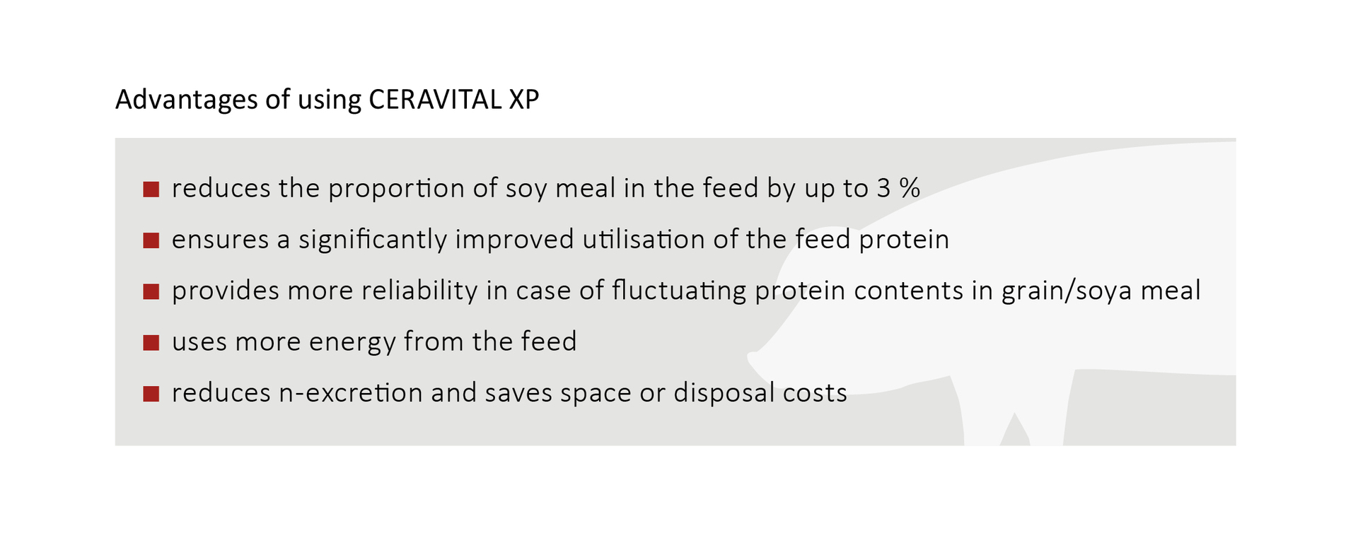 Advantages of using CERAVITAL XP
